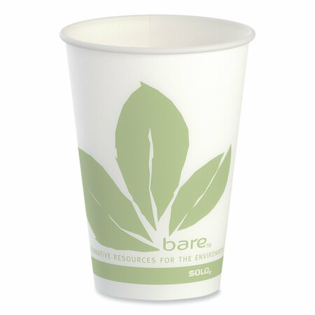 Solo Bare Eco-Forward Paper Cold Cups, ProPlanet Seal, 7 oz, Green/White, 2000PK R7BB-JD110